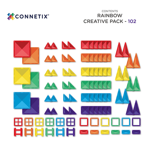 Connetix Connetix Rainbow Creative Pack  102pc