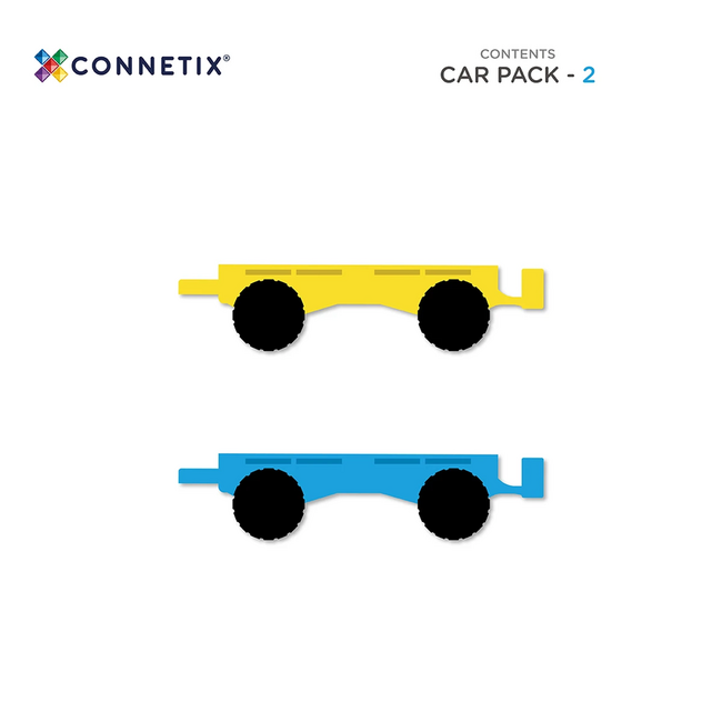 Connetix Connetix Rainbow Car Pack 2pc