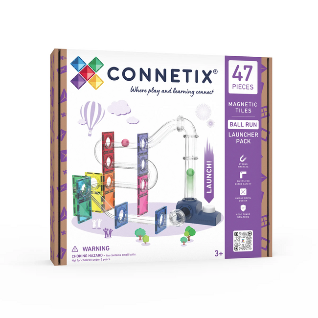 Connetix Connetix Ball Run Launcher Pack 47pc