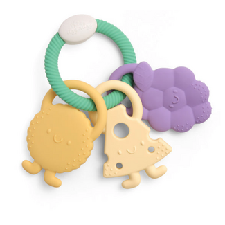 Itzy Ritzy Itzy Trio Multi-textured Silicone Teether - Charcuterie