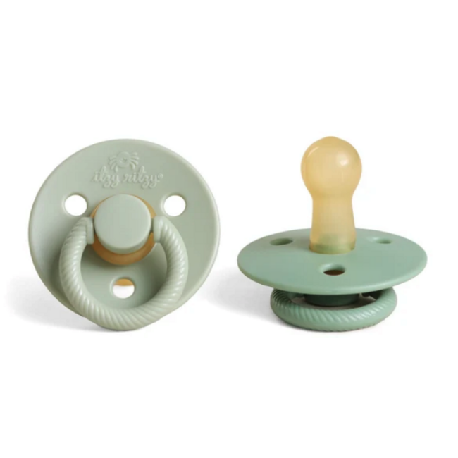 Itzy Ritzy Itzy Soother Natural Rubber Pacifer Set 6-18m - Succulent & Agave