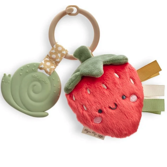 Itzy Ritzy Itzy Pal Plush & Teether - Bonnie the Strawberry