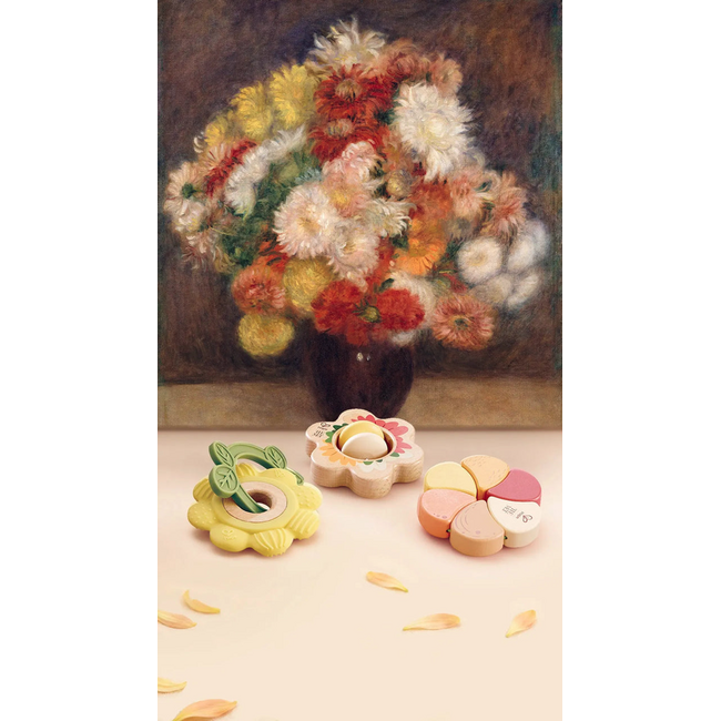 Hape - Artful Flowers Rattle Trio E0144