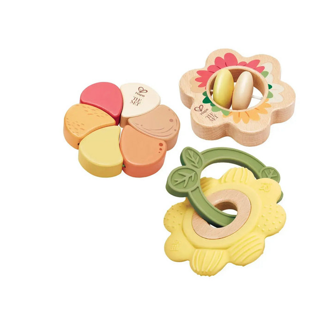 Hape - Artful Flowers Rattle Trio E0144