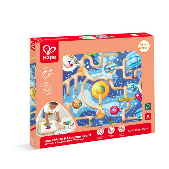 Hape - Space Maze and Tangram Board E0524