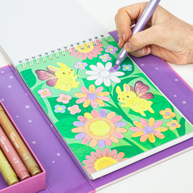 Tiger Tribe Tiger Tribe Shimmer Colouring Set - Little Fairy Land