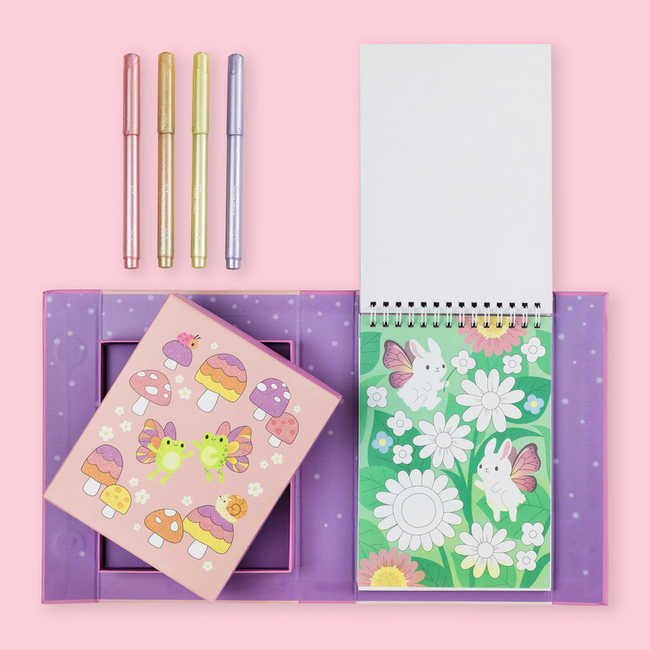 Tiger Tribe Tiger Tribe Shimmer Colouring Set - Little Fairy Land