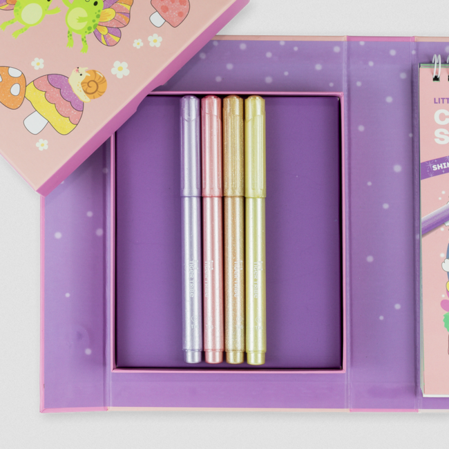 Tiger Tribe Tiger Tribe Shimmer Colouring Set - Little Fairy Land