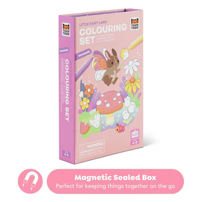 Tiger Tribe Tiger Tribe Shimmer Colouring Set - Little Fairy Land