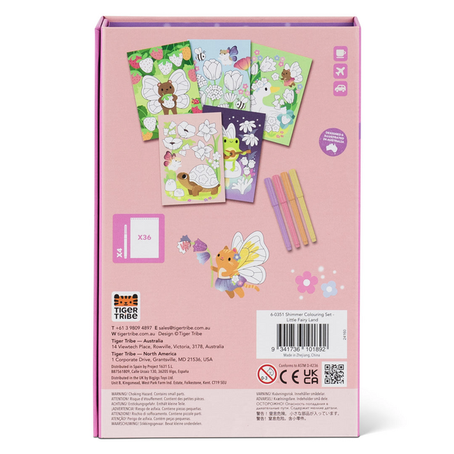 Tiger Tribe Tiger Tribe Shimmer Colouring Set - Little Fairy Land