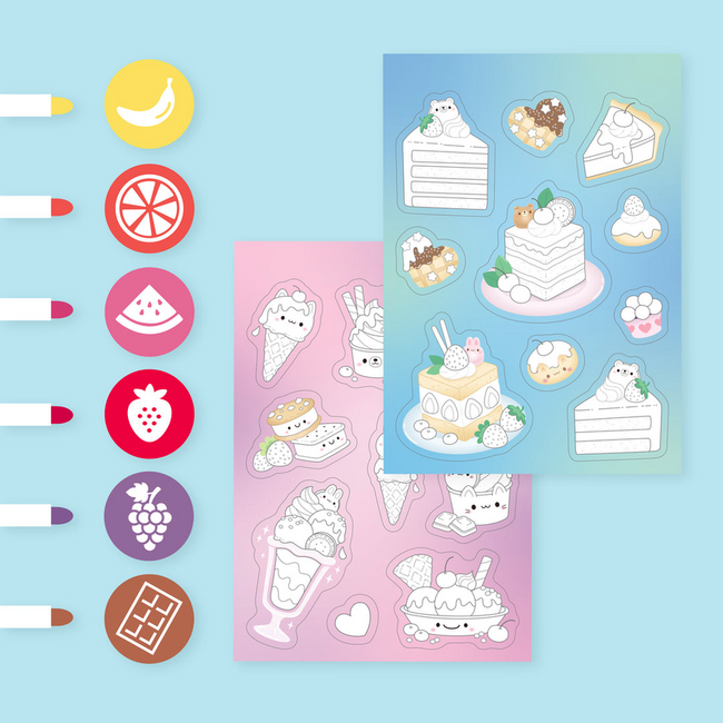 Tiger Tribe Tiger Tribe - Stacks of Scented Stickers Dreamy Desserts
