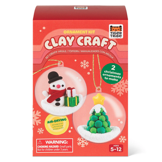 Tiger Tribe Tiger Tribe Clay Craft - Ornament Kit - Snowman and Tree TG6-0341