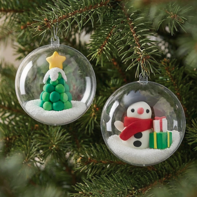 Tiger Tribe Tiger Tribe Clay Craft - Ornament Kit - Snowman and Tree TG6-0341