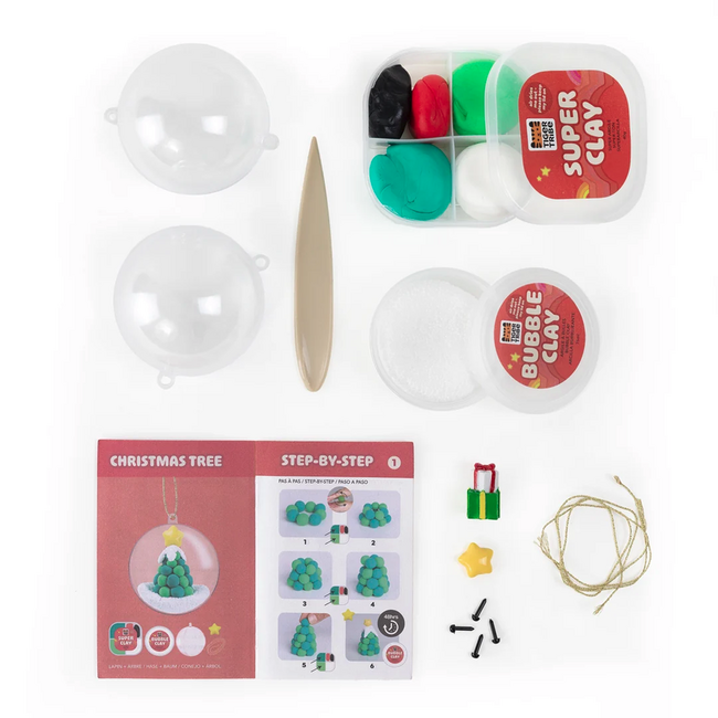 Tiger Tribe Tiger Tribe Clay Craft - Ornament Kit - Snowman and Tree TG6-0341