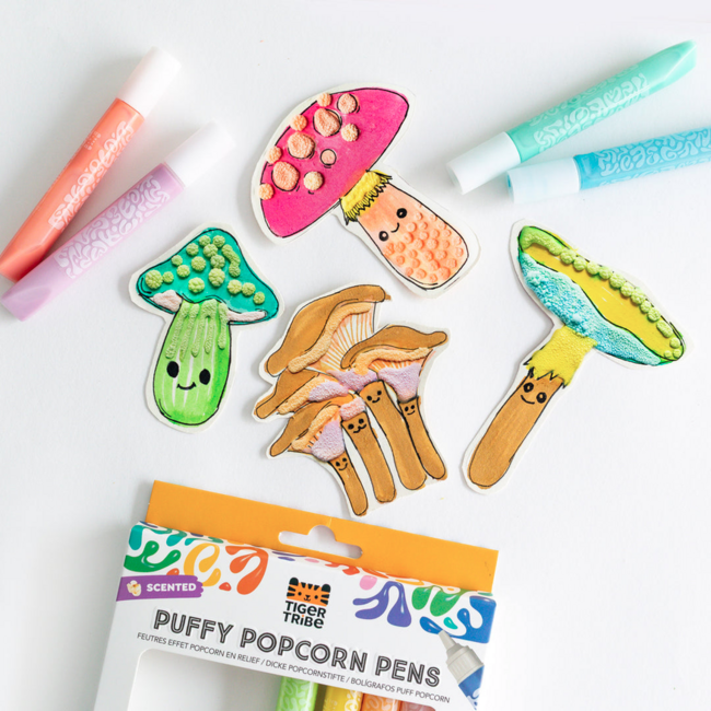 Tiger Tribe Tiger Tribe - Scented Popcorn Puffy Pens TG7-0170