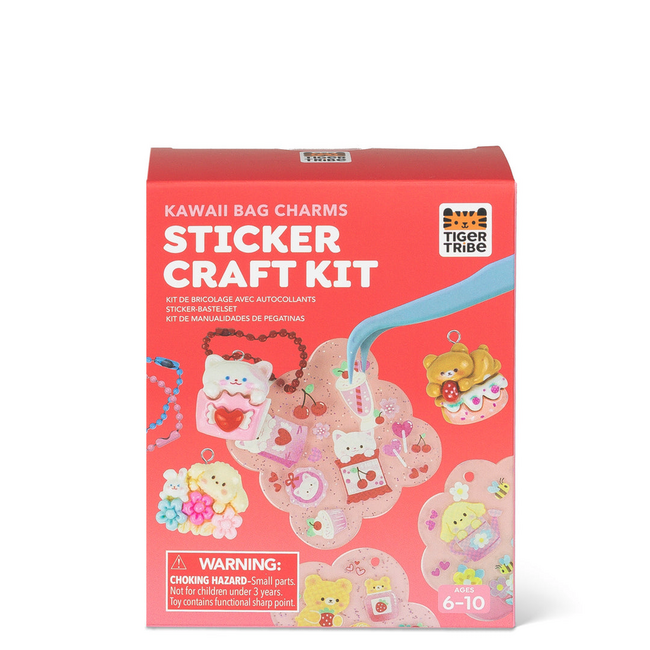 Tiger Tribe Tiger Tribe - Sticker Craft Kit - Kawaii Bag Charms TG6-0334