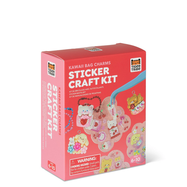 Tiger Tribe Tiger Tribe - Sticker Craft Kit - Kawaii Bag Charms TG6-0334