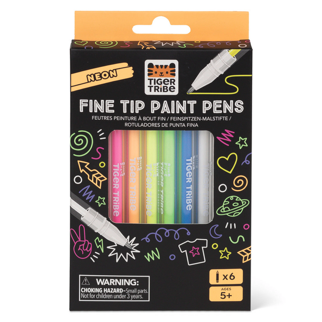 Tiger Tribe Tiger Tribe - Neon Fine Tip Paint Pens TG7-0173