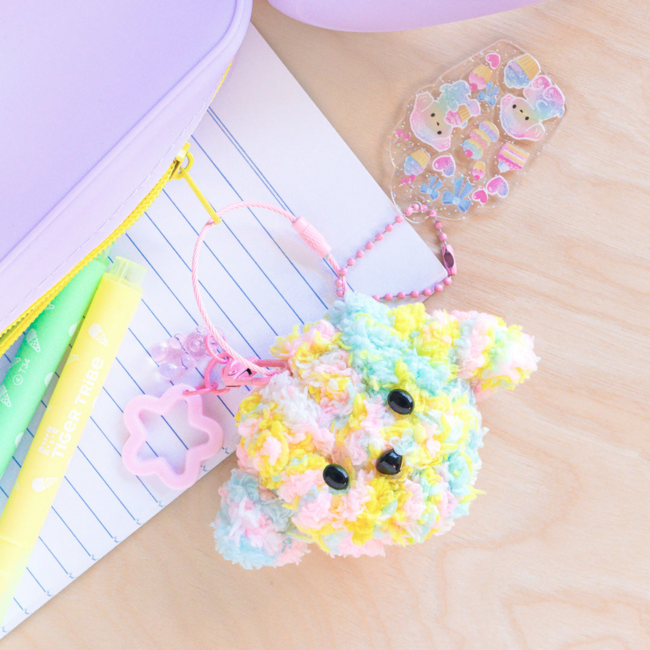 Tiger Tribe Tiger Tribe - Bag Charm Kit - Fluffy Dog TG6-0330