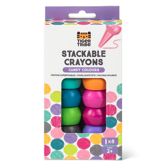 Tiger Tribe Tiger Tribe - Stackable Crayons - Candy Colours TG7-0162