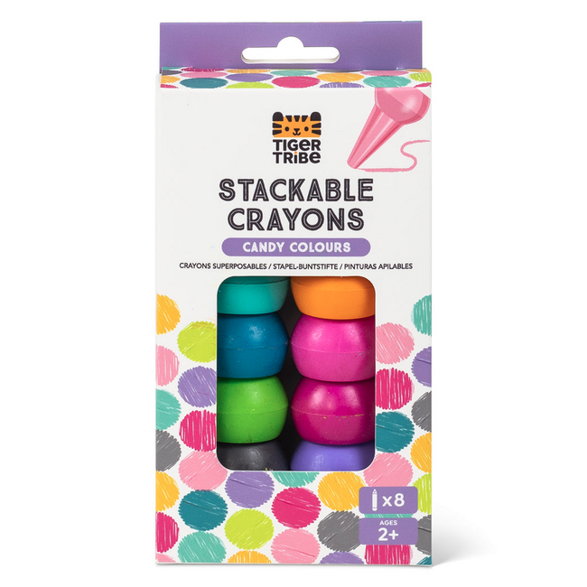 Tiger Tribe Tiger Tribe - Stackable Crayons - Candy Colours TG7-0162