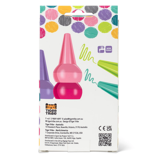 Tiger Tribe Tiger Tribe - Stackable Crayons - Candy Colours TG7-0162