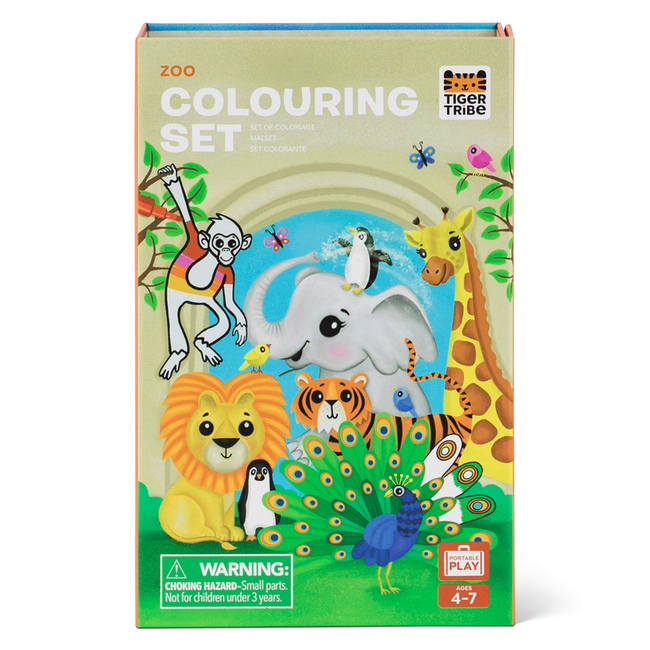 Tiger Tribe Tiger Tribe - Colouring Set - Zoo TG6-0294
