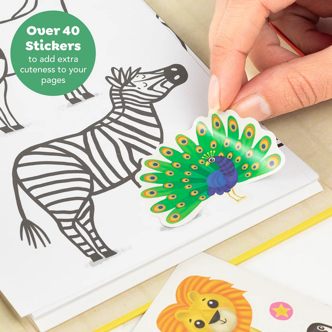 Tiger Tribe Tiger Tribe - Colouring Set - Zoo TG6-0294