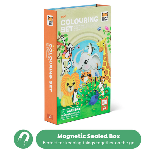 Tiger Tribe Tiger Tribe - Colouring Set - Zoo TG6-0294