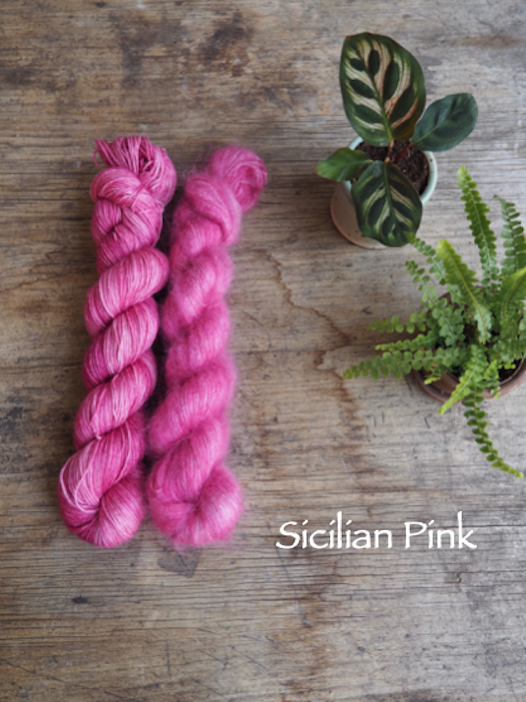 Botanical Yarn Sweet Pea  Suri Alpaca/Mulberry Silk by Botanical Yarn