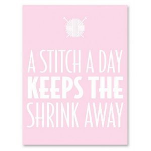 A Stitch A Day Keeps The Shrink Away Notepad