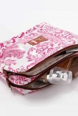 Chic-a Chic-a Double Zipper Pouch - Pink