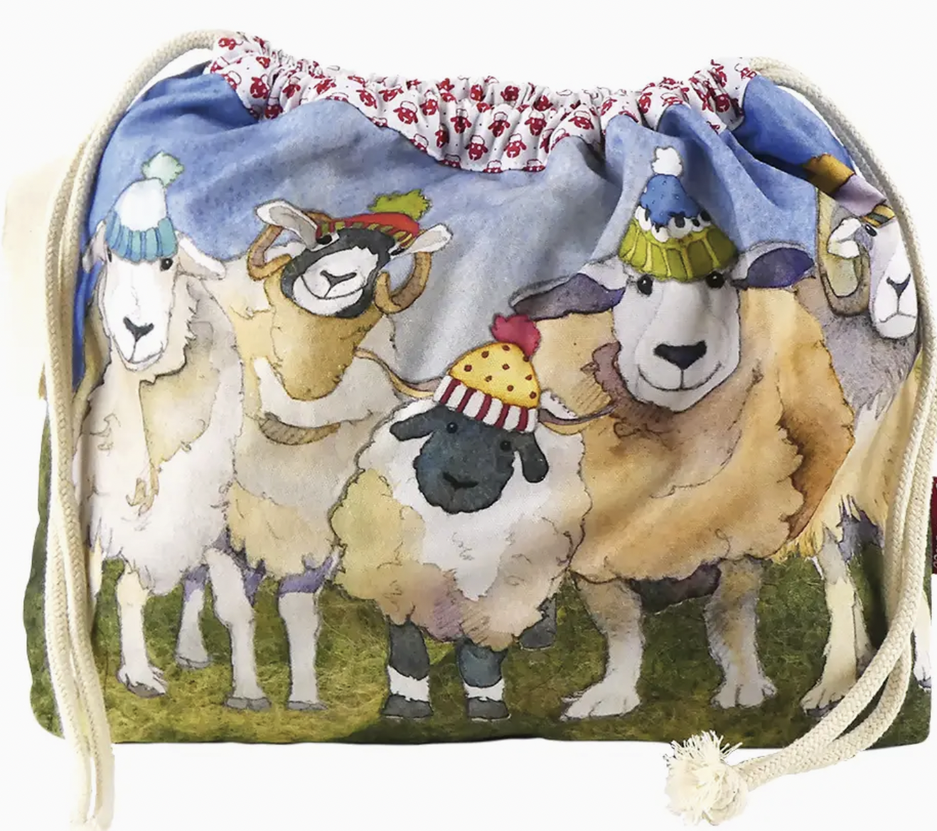 Happy Sheep Drawstring Bag