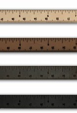 ILOVEHANDLES Wrist Ruler in Dark Brown Size 17"