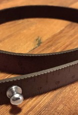 ILOVEHANDLES Wrist Ruler in Dark Brown Size 16"