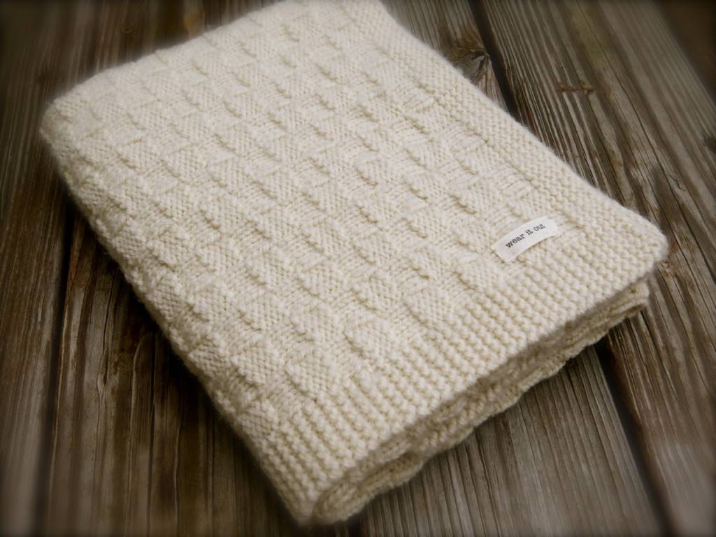 Big Bad Wool Big Bad Wool Basketweave Blanket Pattern