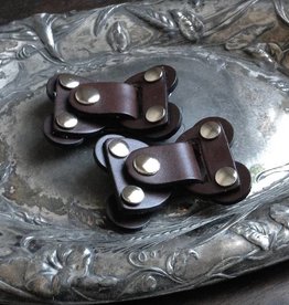 Jul Designs Jul Lock Toggle Leather Closure Chocolate Brown