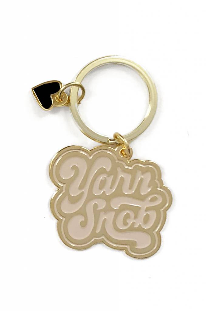 shelli Can Yarn Snob Keychain (Ivory)