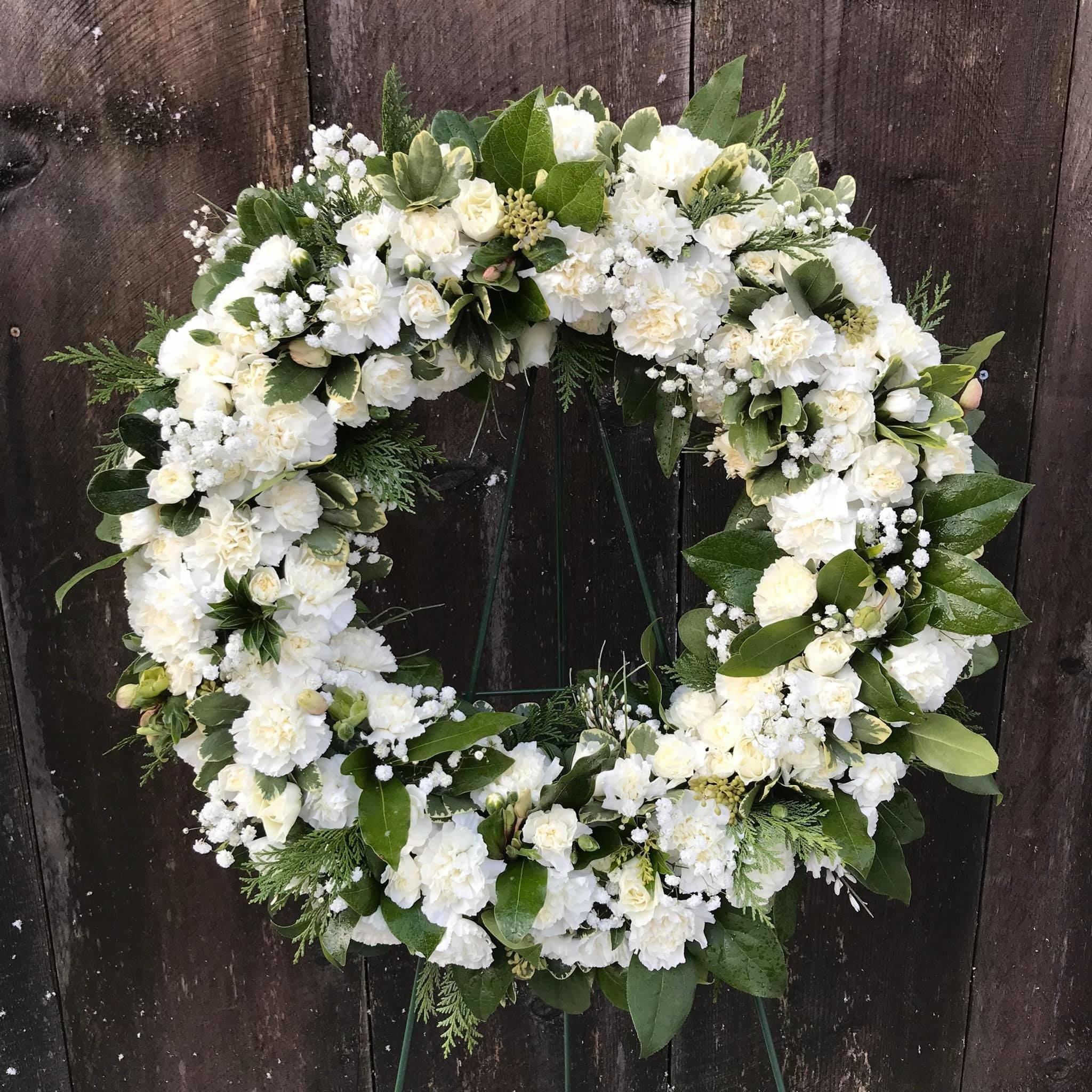 Funeral - Wreath - 18\u0026quot; - Love \u0026 Matter with Flowers
