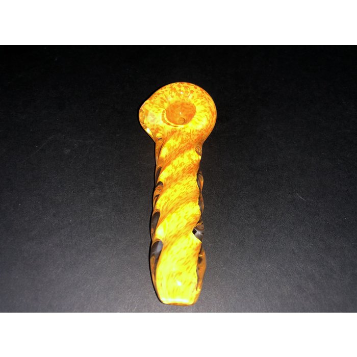 Yellow w/ Orange Frit Spoon