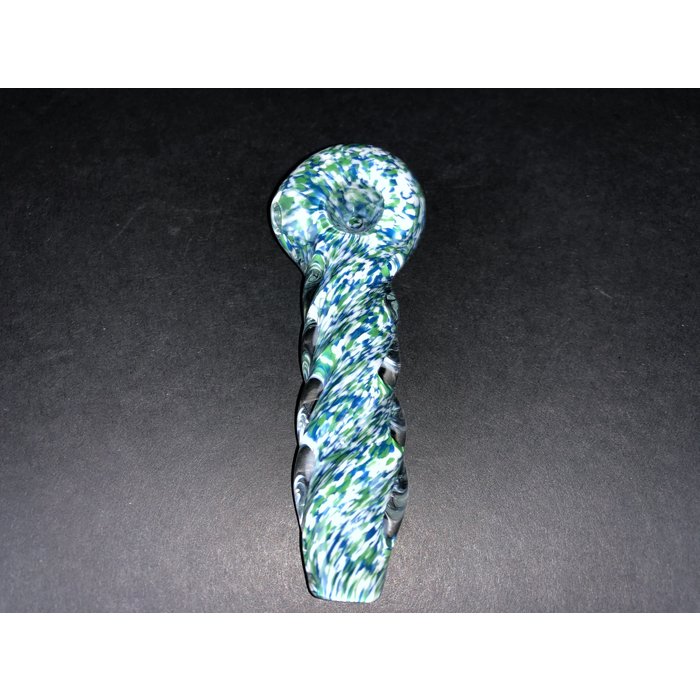 Teal w/ Black Frit Spoon