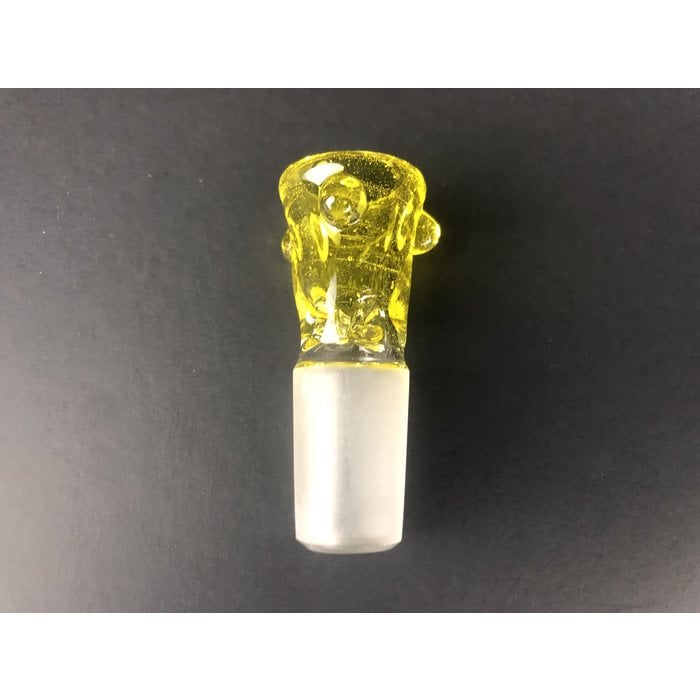 Mustard Glass Ice Pinch Slide 18mm Lemon Drop