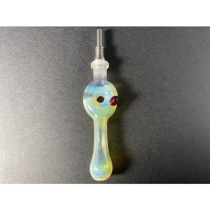 Kitchen Glass Fumed Donut Straw