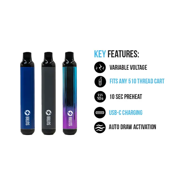 SILO Auto Draw Cartridge Vaporizer Black