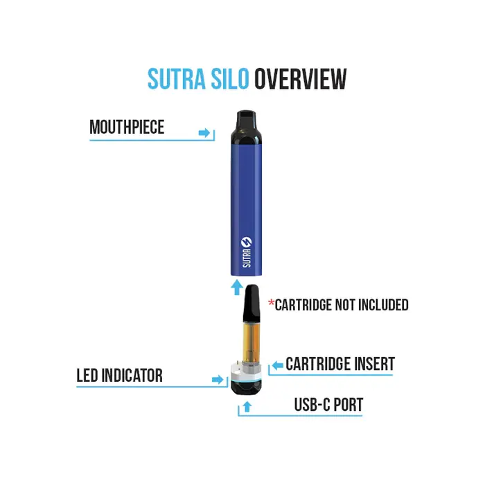 SILO Auto Draw Cartridge Vaporizer Gunmetal