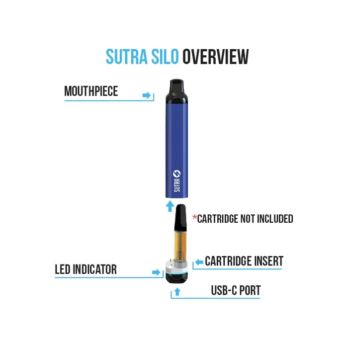 SILO Auto Draw Cartridge Vaporizer Black