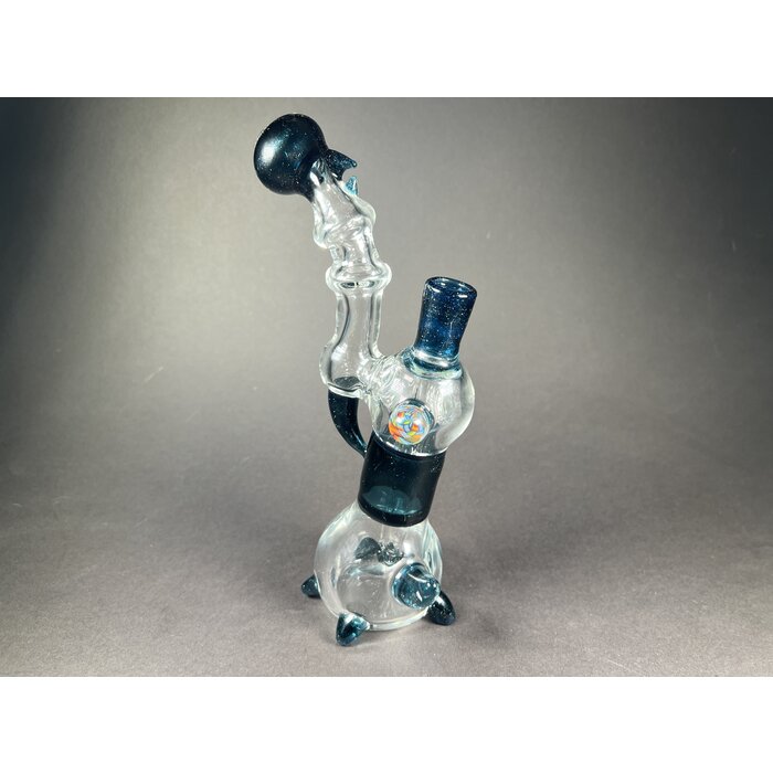 Black & Clear Bubbler #124