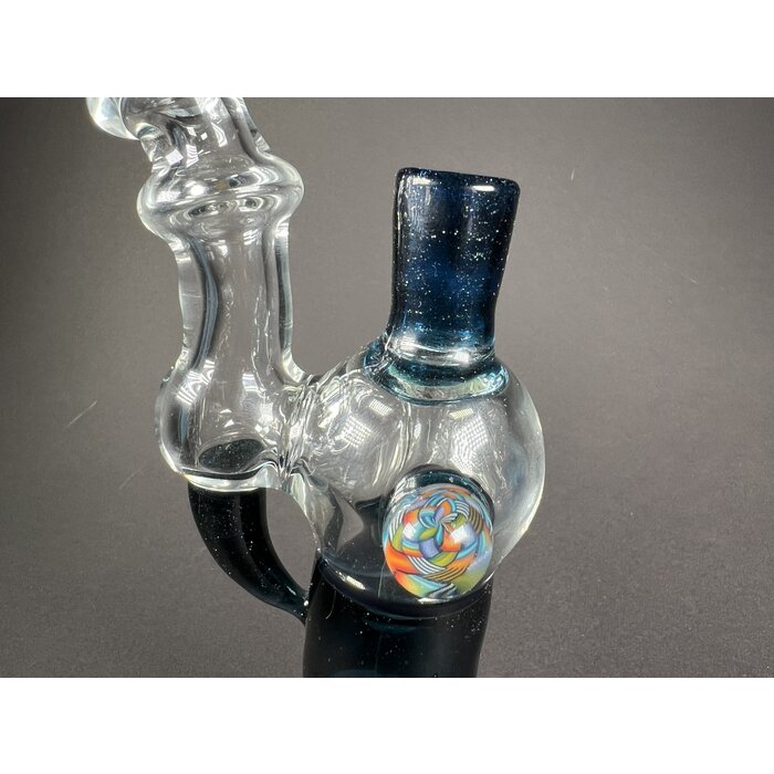 Black & Clear Bubbler #124