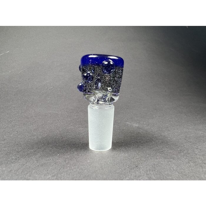 Mustard Glass 14mm Lipwrap Dot Pinch Slide #3