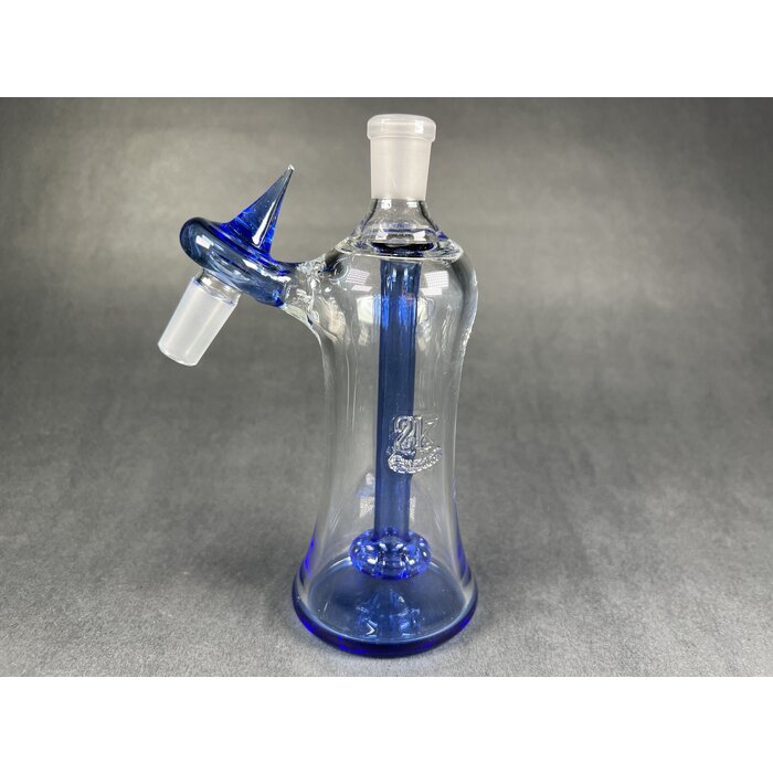 2Kglassart Circ Ashcatcher 14/45 Colored Blue